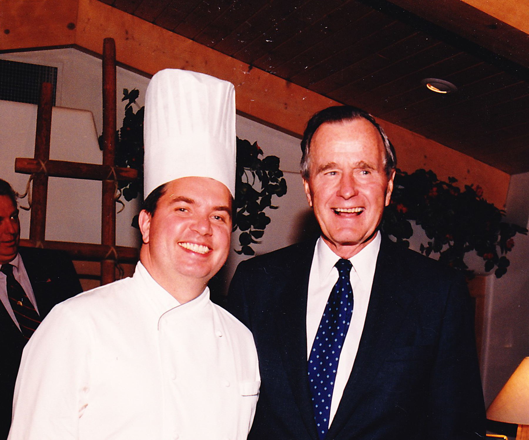 Vincent with George HW Bush