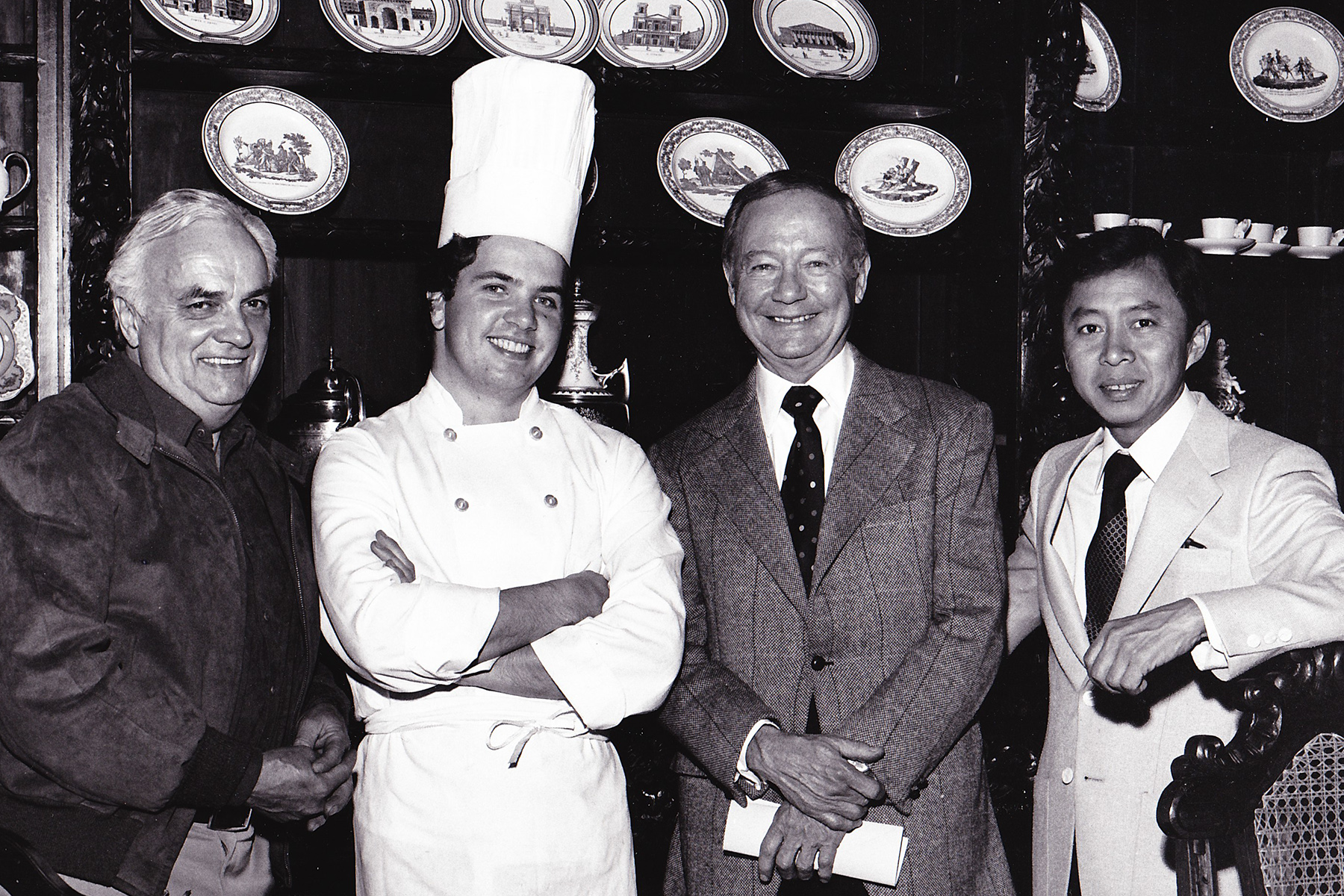 Vincent with Craig Claiborne